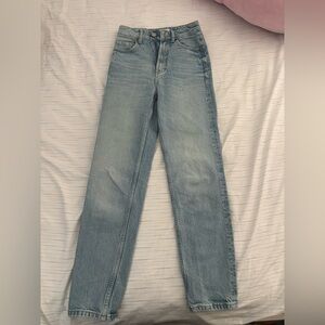 Zara Sky Blue Denim Pants